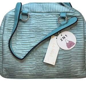 Le Miel 2-in-1 Handbag Light Blue/Teal New with Tags wallet Y2K matching set